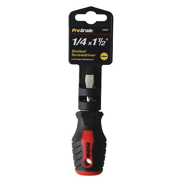 Slotted Screwdriver, 1/4x1-1/2