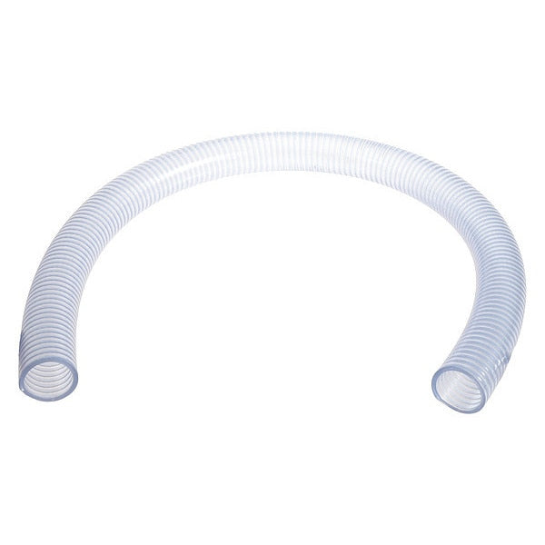 Food Hose, Hose 10 ft. L, Clear, Bend Radius: 3