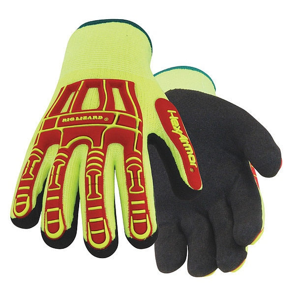 Hi-Vis Cold Protection Gloves, Fleece Lining, 2XL