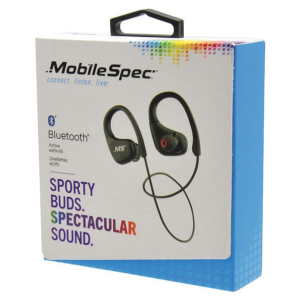 Wireless Earbuds, Bluetooth, Plastic, Black
