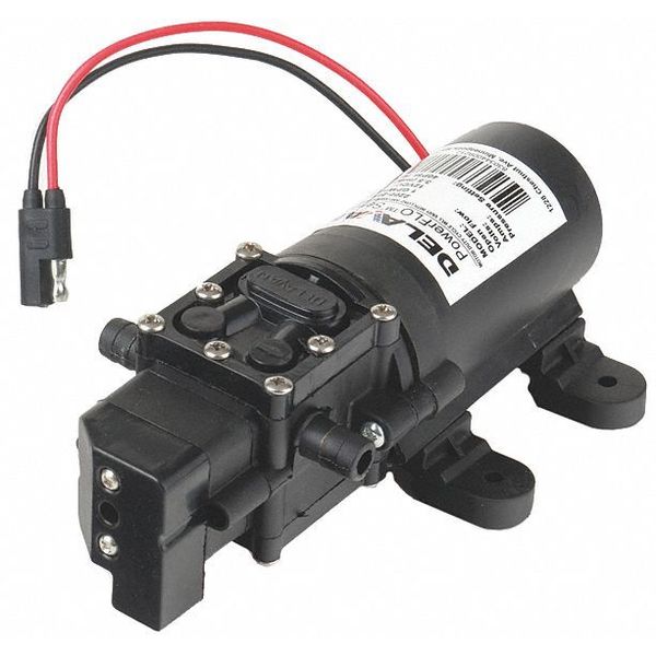 Diaphragm Pump, Polypropylene, Santoprene(R), 12VDC, 1.0 GPM