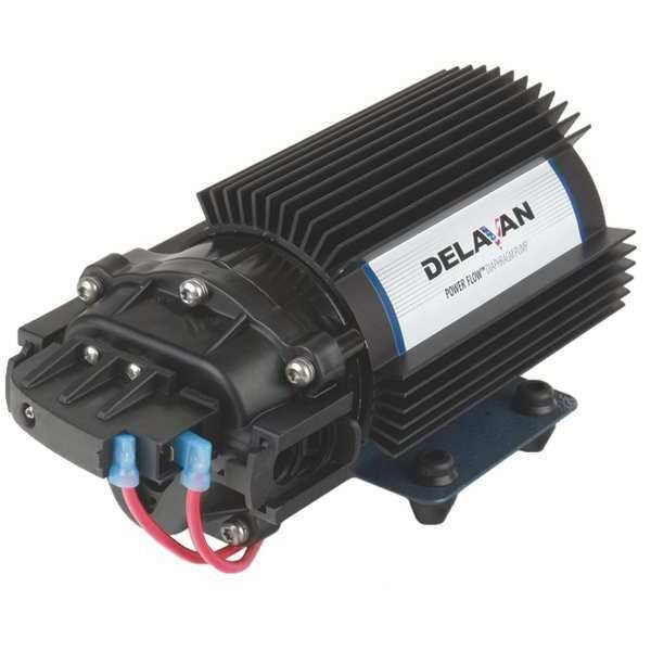 Diaphragm Pump, Polypropylene, Santoprene, 24VDC, 2.0 GPM