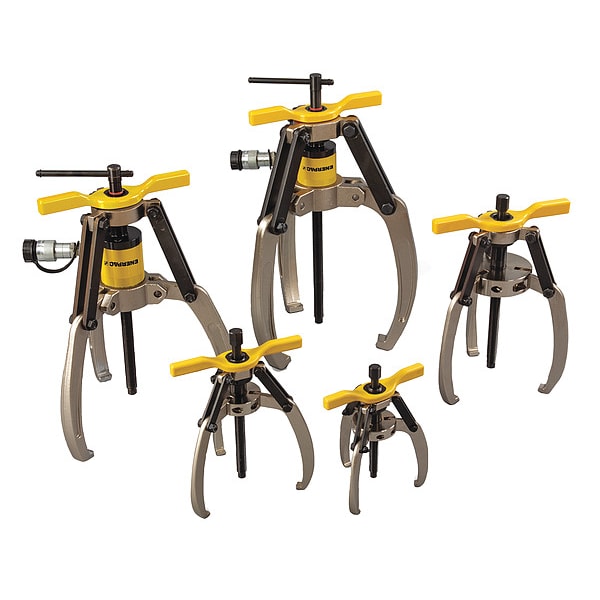 LGHMS314H, 14 Ton, 3 Jaw, Hydraulic Lock-Grip Master Puller Set with Hand Pump