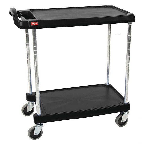Laboratory Utility Cart, Black, 36-7/8