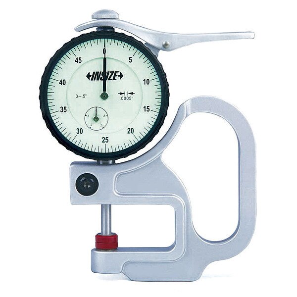 Dial Thickness Gauge, Accuracy +/-0.0008