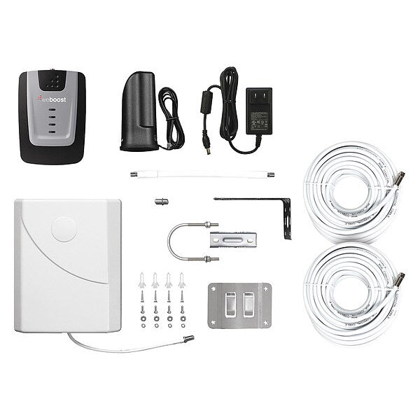 Cellular Signal Booster Kit, 4G LTE, Maximum Gain - Signal Amplifier: 60 dB