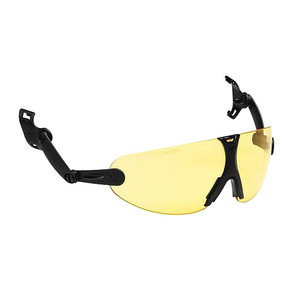 Clip-On Eyewear, Amber Polycarbonate Lens, Anti-Fog