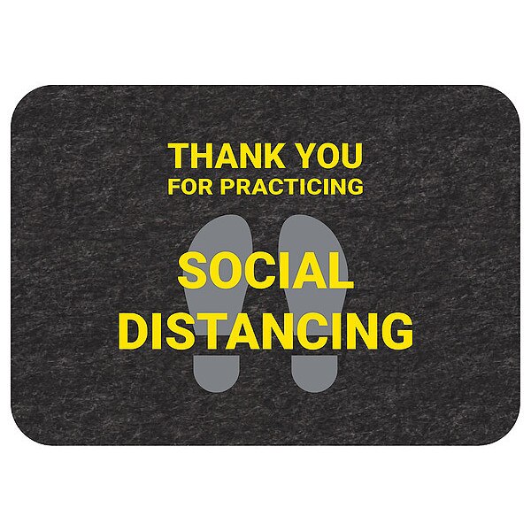 Social Distance Floor Sign, PK4
