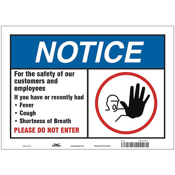For The Safety Of Our Customers Sign, HWN816A1014