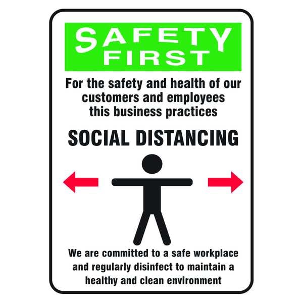 Safety Sign, 10x7, 56JU79