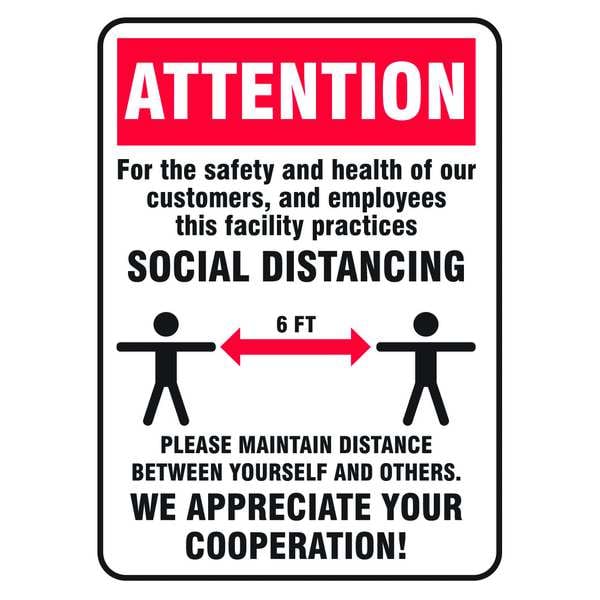Safety Sign, 14x10, 56JU66