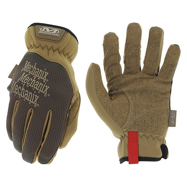 Mechanics Gloves, Brown, 9, PR