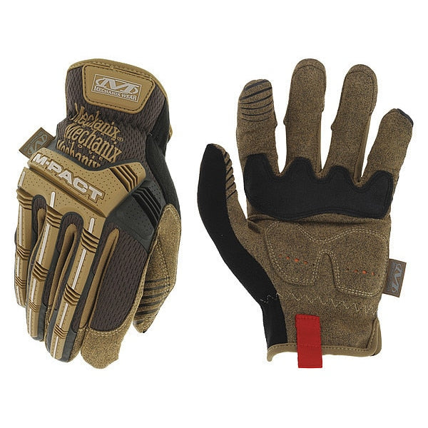 Mechanics Gloves, Brown, 10, PR