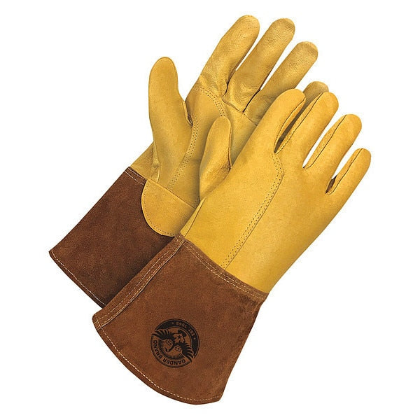 Gander Brand Full Grain Leather w/ Spit Leather Cowhide Gaun, Size X2L