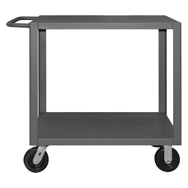 Steel Truck, Flat, 2 Shelves, 5,000 lb