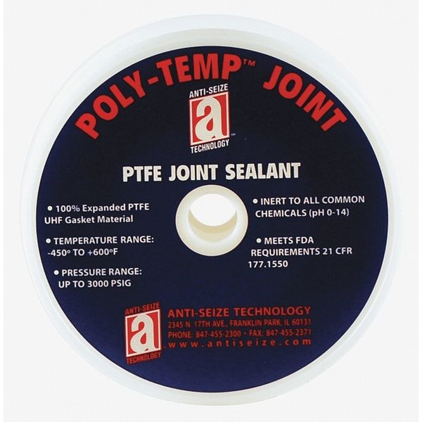 Joint Sealant, PTFE Gasket, 3/8