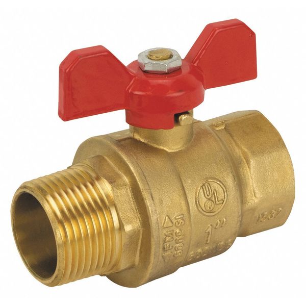 Brass Ball Valve, MNPT, 3/8