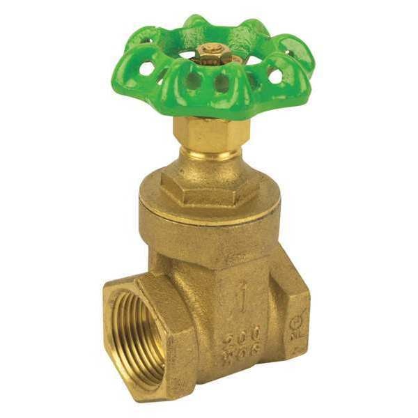 LF Brass Gate Valve, NPT, 3/4