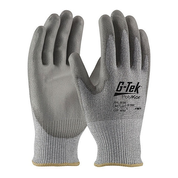 Cut Resistant Coated Gloves, A4 Cut Level, Polyurethane, XS, 12PK