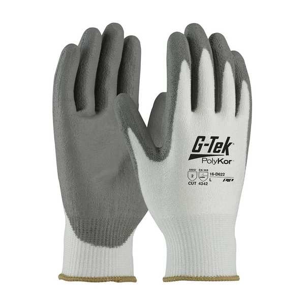 Cut Resistant Coated Gloves, A2 Cut Level, Polyurethane, XS, 12PK