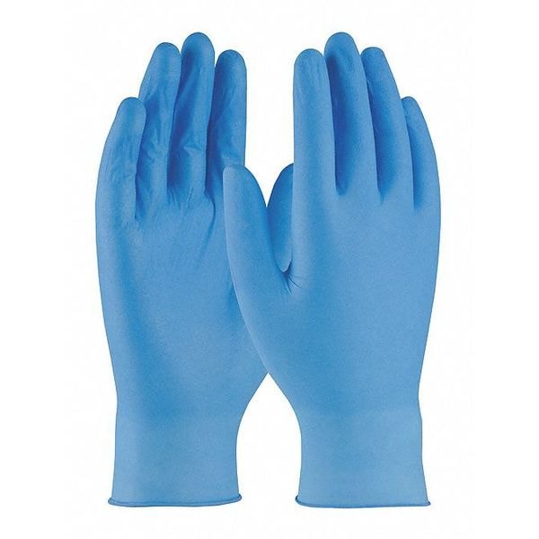 Disposable Gloves, Nitrile, Powder Free, Blue, S, 100 PK