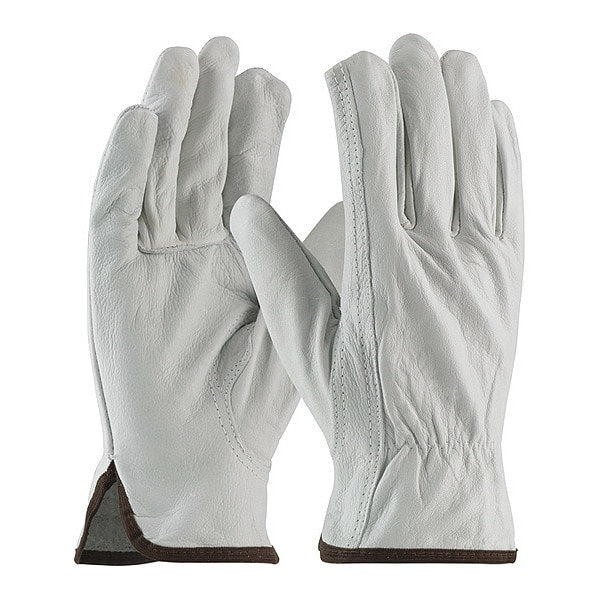 Unlined Leather Drivers Gloves, L, PK12