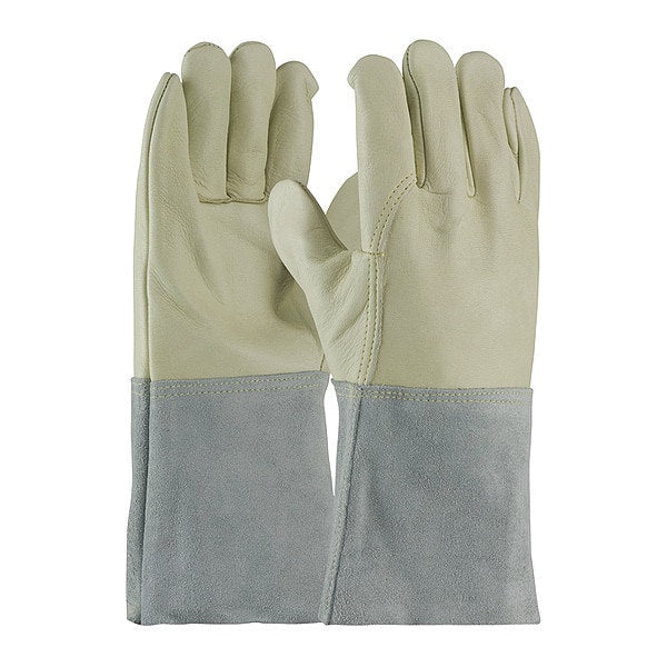 MIG/TIG Welding Gloves, Cowhide Palm, L, 12PK