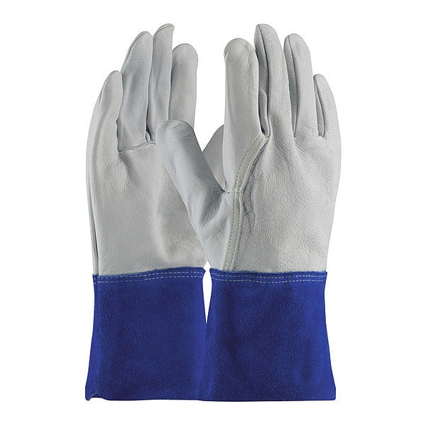 MIG/TIG Welding Gloves, Goatskin Palm, S, 12PK