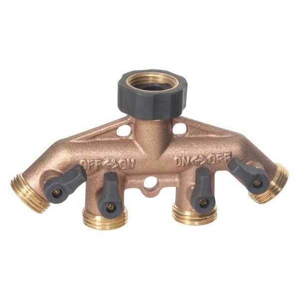 Hose Multi Splitter, Brass Garden, 3/4