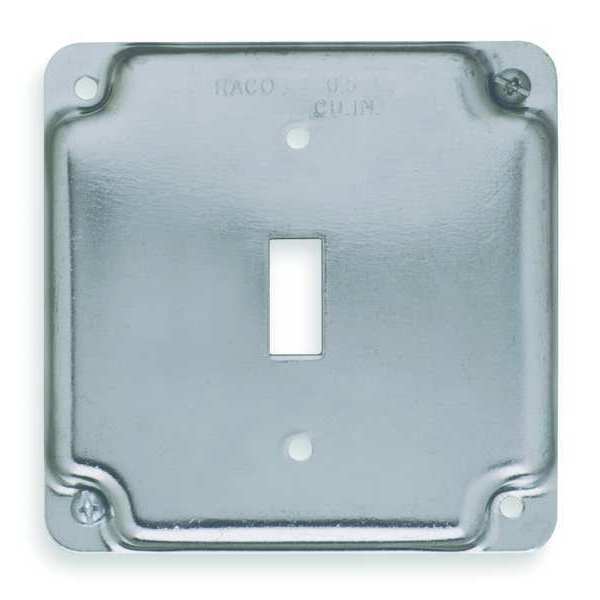 Electrical Box Cover, Toggle Switch, 4 in.