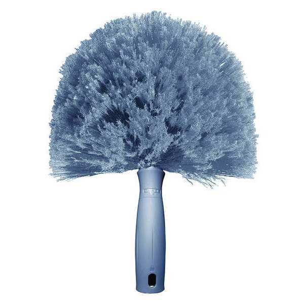 Overhead Duster, Polyfiber Cobweb Duster, 11 in L 8 in W Head, Gray, Plastic, Fixed Handle