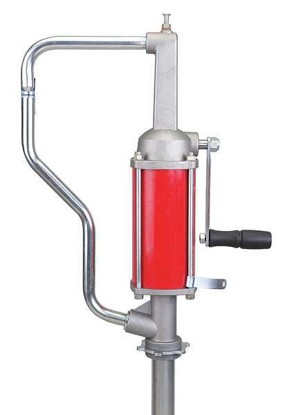 Hand Drum Pump, Steel/Aluminum, 1/2