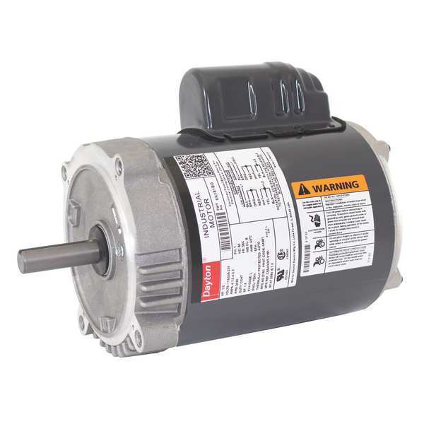Capacitor-Start General Purpose Motor, 1/3 HP, 115/208-230V AC Voltage, 56C Frame