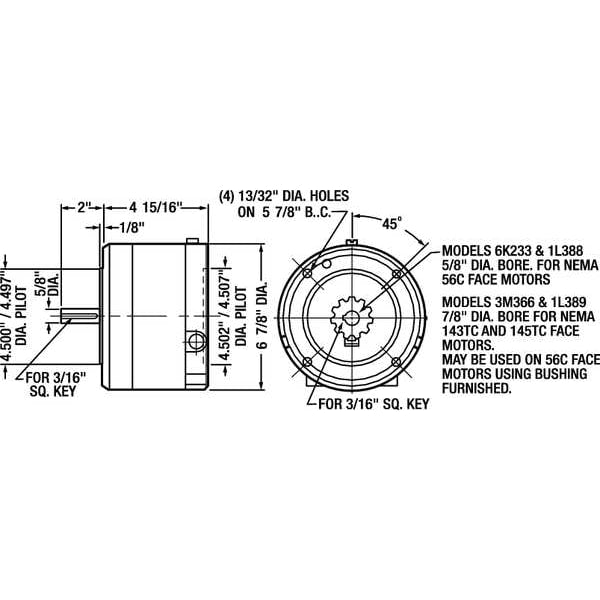 Brake, Magnetic Disc, Torque 10 Ft-Lb