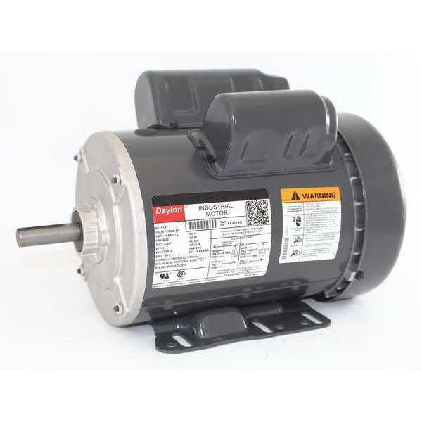 Capacitor-Start/Run General Purpose Motor, 1 1/2 HP, 115/208-230V AC Voltage, 56H Frame