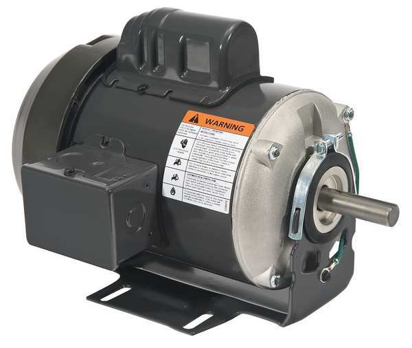Capacitor-Start General Purpose Motor, 1/2 HP, 115/230V AC Voltage, 56 Frame, 1,140 Nameplate RPM