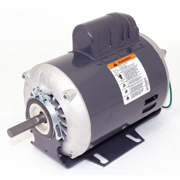 Capacitor-Start Belt Drive Motor, 1/3 HP, 115/230V AC Voltage, 48Z Frame, 1,725 Nameplate RPM