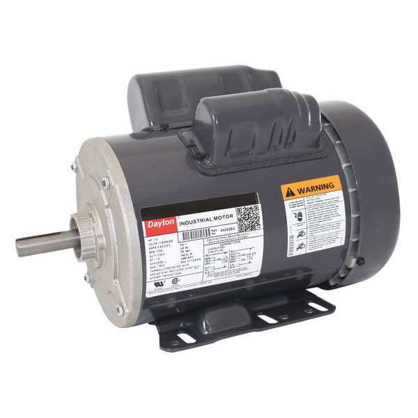 Capacitor-Start/Run General Purpose Motor, 1 HP, 115/208-230V AC Voltage, 56H Frame