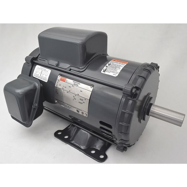 Capacitor-Start General Purpose Motor, 3 HP, 115/230V AC Voltage, 182T Frame, 3,540 Nameplate RPM