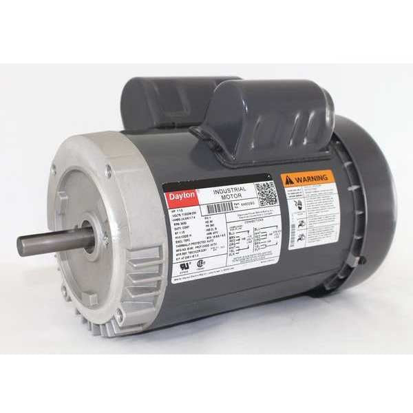 Capacitor-Start/Run General Purpose Motor, 1 1/2 HP, 115/208-230V AC Voltage, 56C Frame