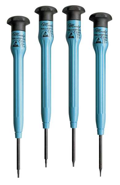 ESD Screwdriver Set, Star, 4 Pc