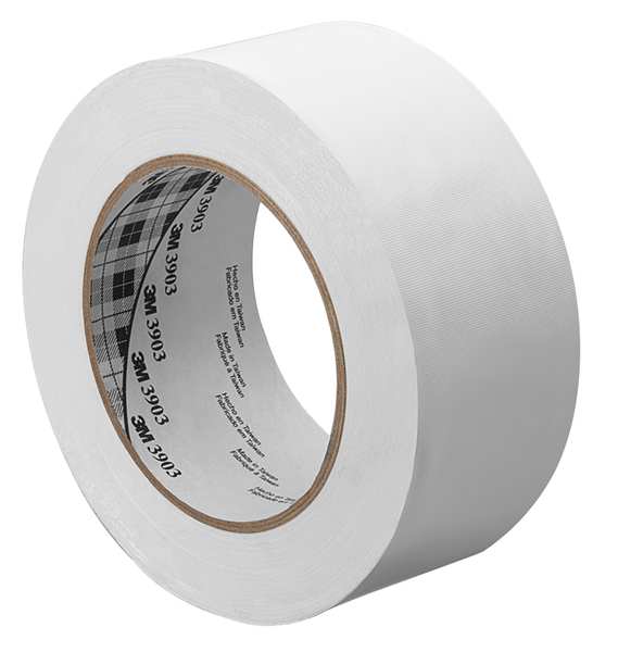 Duct Tape, 4 x 50 yd, 6.5 mil, White, Vinyl