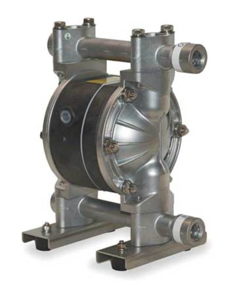 Double Diaphragm Pump, Aluminum, Air Operated, Buna N, 12 GPM