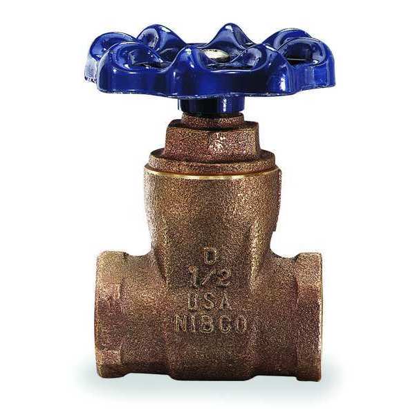 Gate Valve, 1-1/4 In., FNPT, Bronze