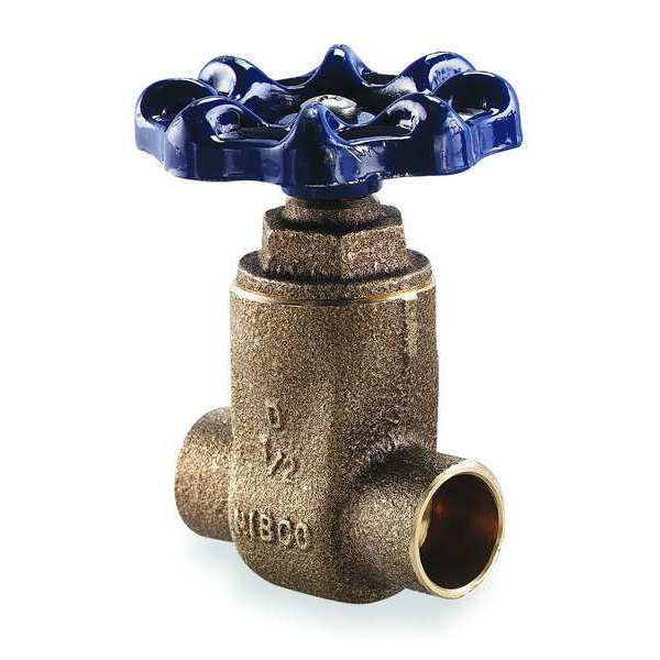 Gate Valve, 1-1/4 In., Solder, Bronze