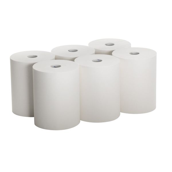 enMotion Hardwound Paper Towels, 1, Continuous Roll, 800 ft, White, 6 PK