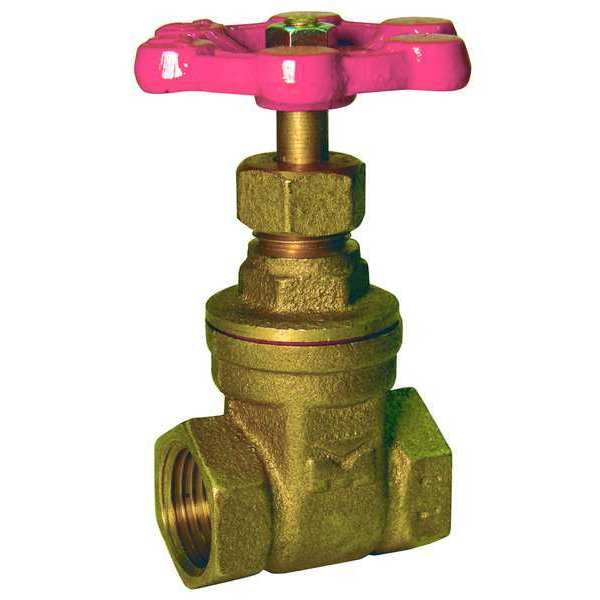 Gate Valve, Brass, 2 In, Brass