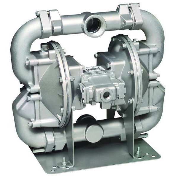 Double Diaphragm Pump, Cast iron, Air Operated, Santoprene, 140 GPM