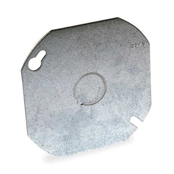 Electrical Box Cover, KO Centered, 4 in.