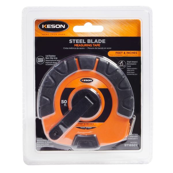 50 ft Tape Measure, 3/8 in Blade